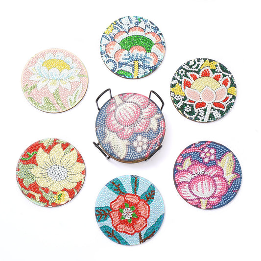 Flower Coasters - Paint with Diamonds