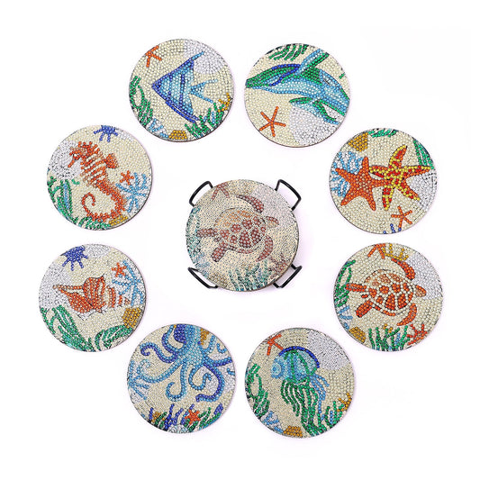 Marine Life Diamond Painting Coasters