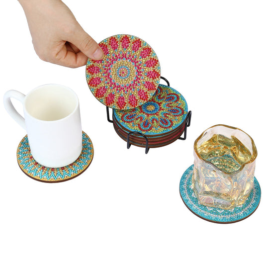 DIY Diamond Painting Coasters - Mandala Art