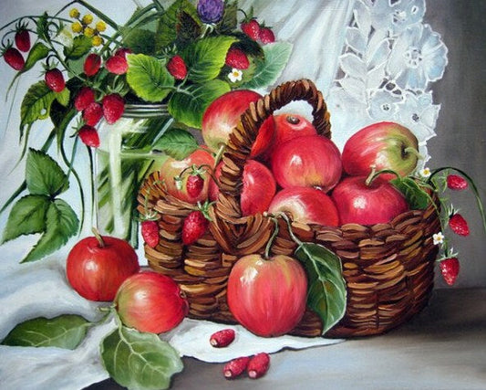 Apple Basket Paint by Diamonds