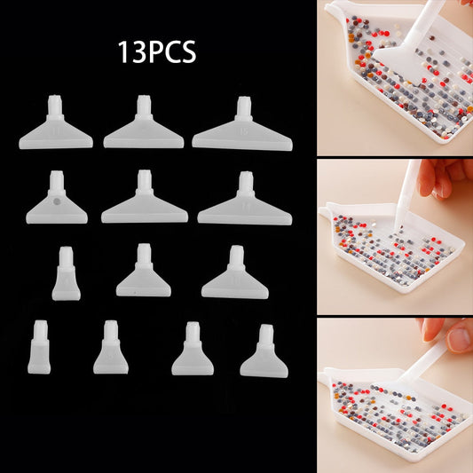 13 Pieces Replaceable  Heads for Diamond Applicator Tool