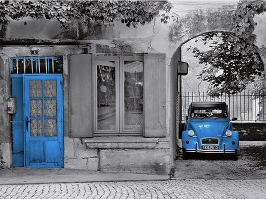Vintage Citroen 2CV car - 5D Diamond Painting - 60X80CM / 