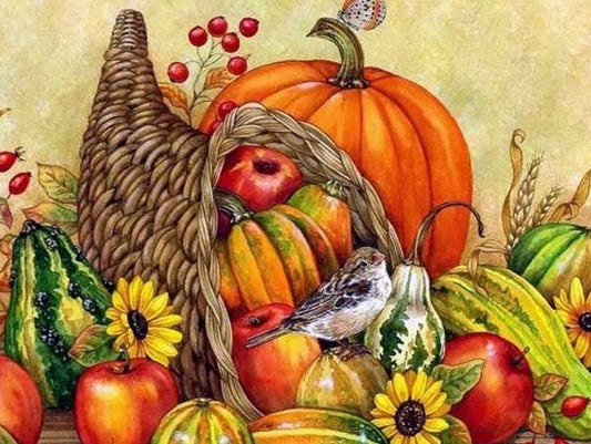 Vintage Thanksgiving Diamond Painting Kit