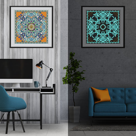 5D Glow in the dark Luminous Mandala